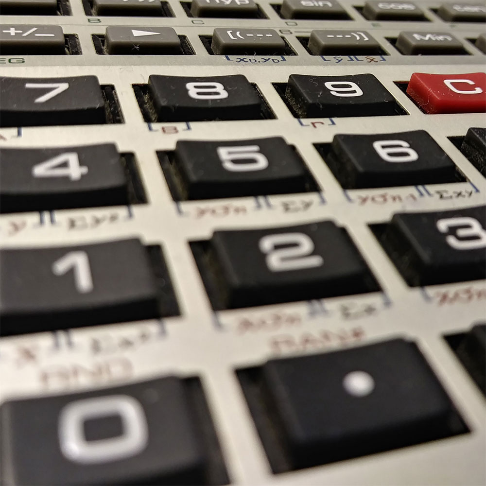 Calculator keypad