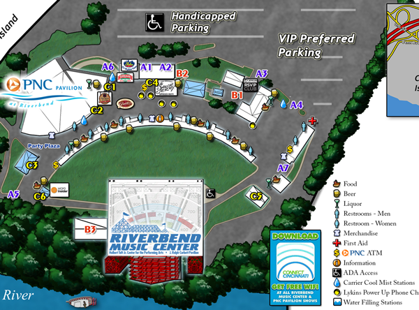 Riverbend Music Center - Venue Map